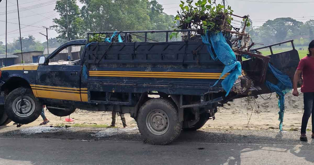 হবিগঞ্জে বাস-পিকআপ সংঘর্ষে নিহত চার