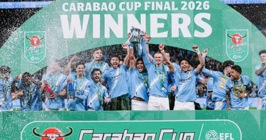 আর্সেনালের স্বপ্ন ভেঙে মৌসুমের প্রথম শিরোপা সিটির