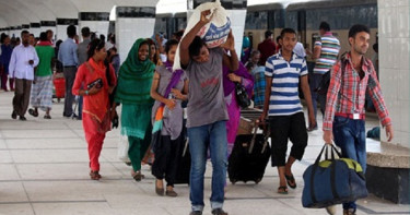 ঈদ শেষে রাজধানীতে ফিরছেন কর্মজীবীরা