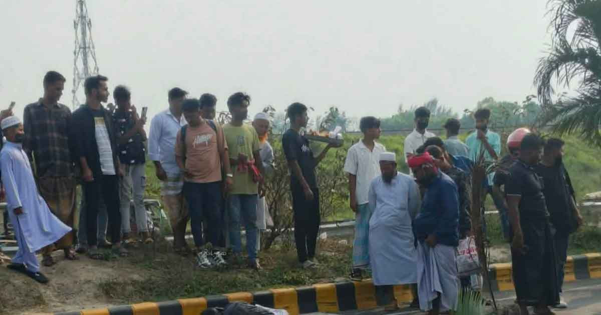 শিবচরে রাস্তা পার হতে গিয়ে প্রাণ গেল যুবকের