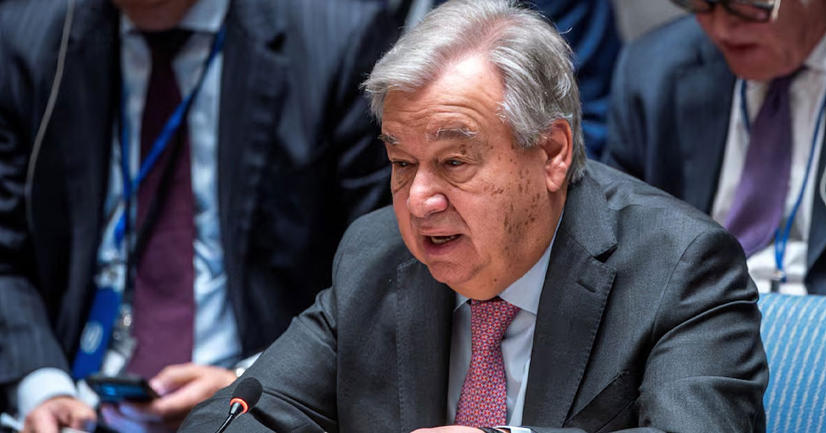 বিশ্ব বৃহত্তর যুদ্ধের দ্বারপ্রান্তে দাঁড়িয়ে আছে: জাতিসংঘ মহাসচিব