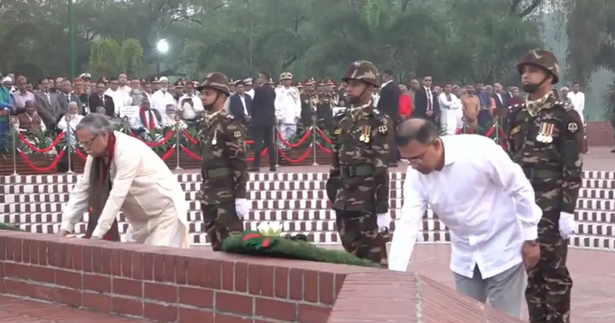 স্বাধীনতা দিবসে জাতীয় স্মৃতিসৌধে রাষ্ট্রপতি ও প্রধানমন্ত্রীর শ্রদ্ধা