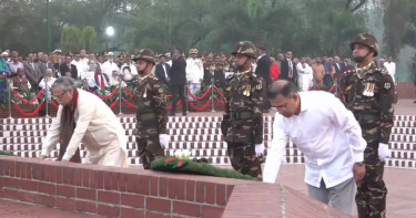 স্বাধীনতা দিবসে জাতীয় স্মৃতিসৌধে রাষ্ট্রপতি ও প্রধানমন্ত্রীর শ্রদ্ধা