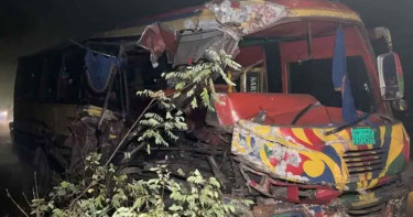 কিশোরগঞ্জে দুই বাসের মুখোমুখি সংঘর্ষ, আহত ২০