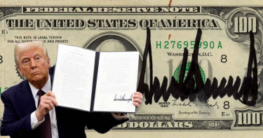 বাজারে ছড়িয়ে গেছে ট্রাম্পের স্বাক্ষরযুক্ত ডলার