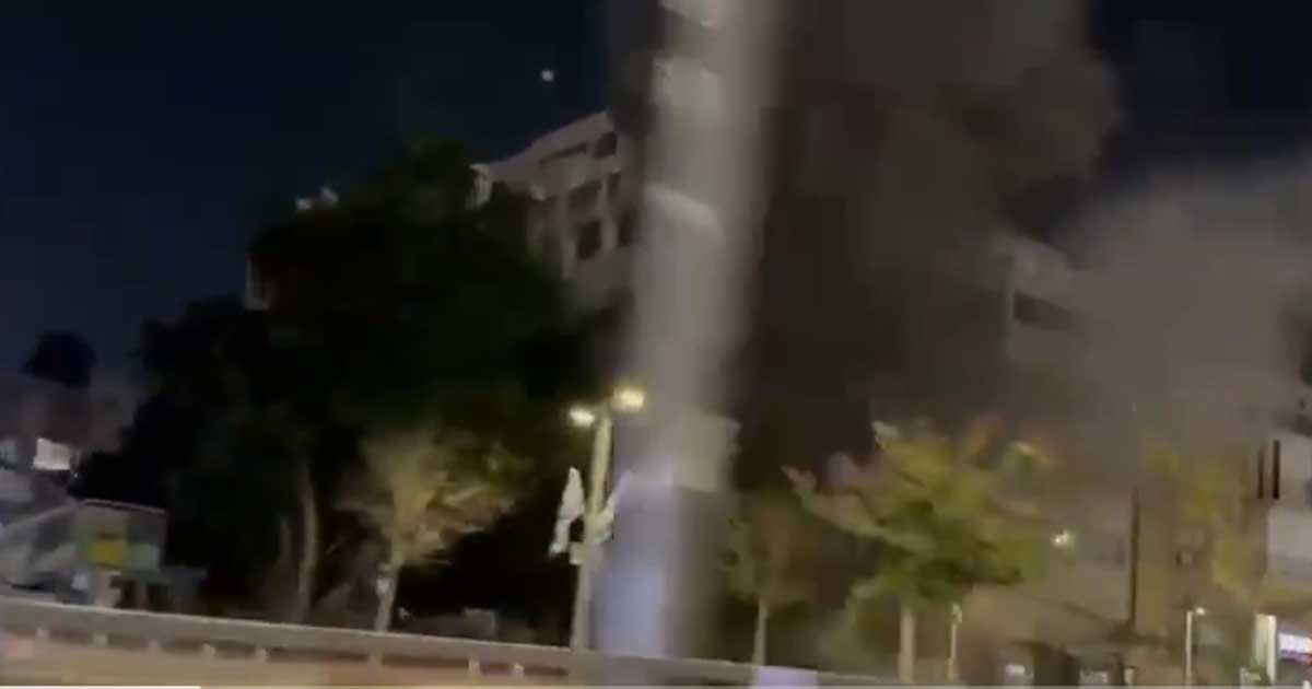 ইসরায়েলে ক্লাস্টার বোমার আঘাতের ভিডিও