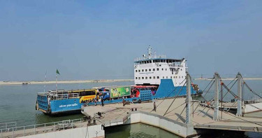 দৌলতদিয়া-পাটুরিয়া নৌরুটে ফেরি চলাচল বন্ধ