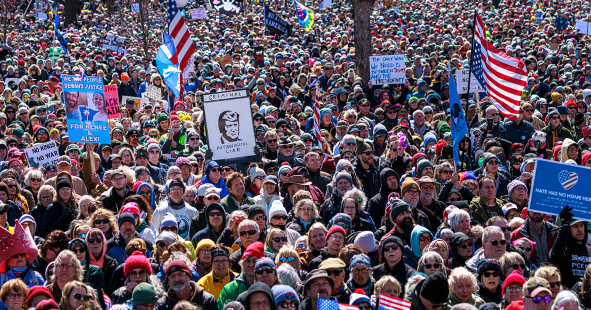 যুক্তরাষ্ট্রজুড়ে ট্রাম্পবিরোধী ‘নো কিংস’ বিক্ষোভে জনসমুদ্র