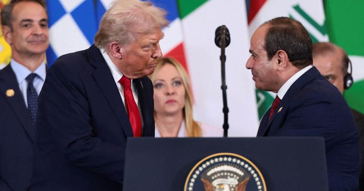 যুদ্ধ একমাত্র ট্রাম্পই থামাতে পারবেন: মিসরের প্রেসিডেন্ট