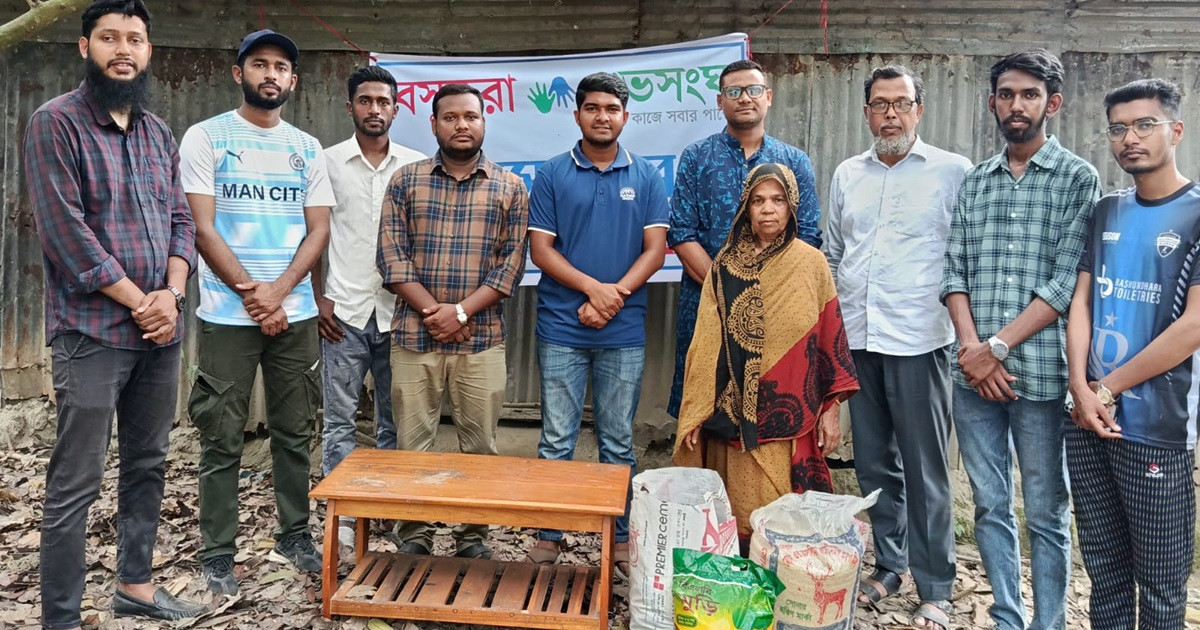 জামালপুরে অসহায় নারীর পাশে বসুন্ধরা শুভসংঘ