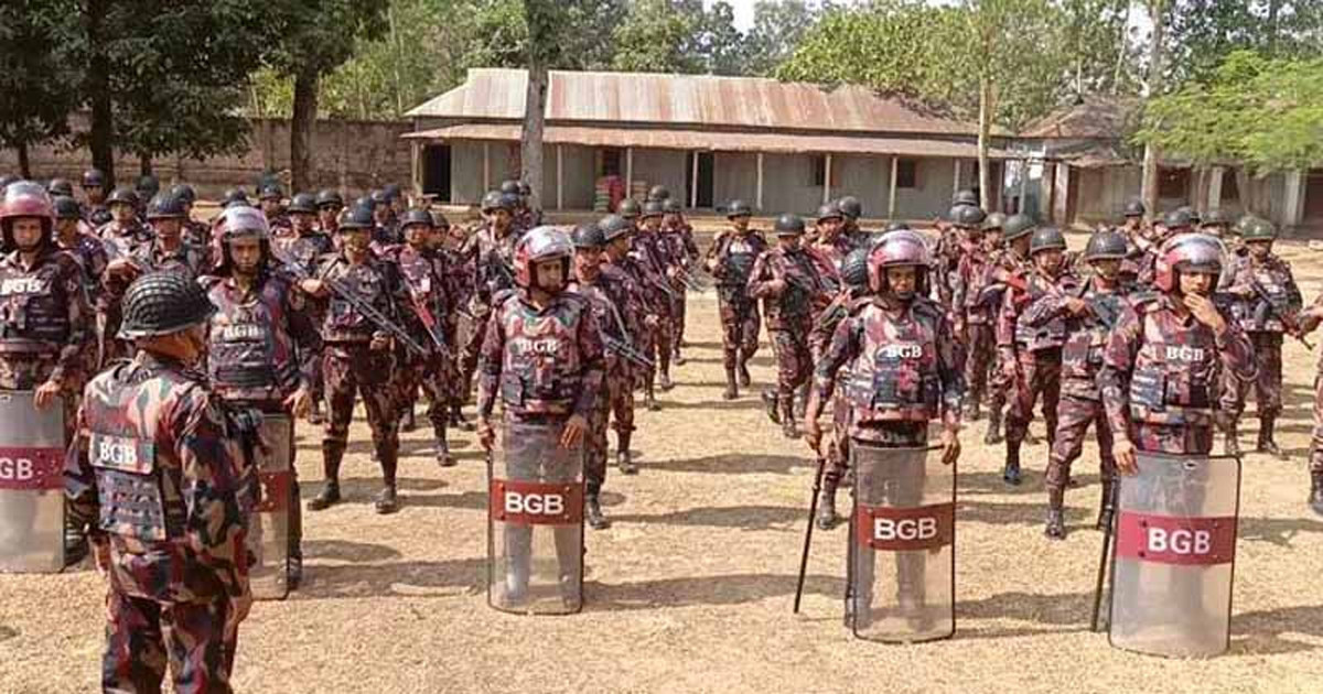 শেরপুর-৩ আসনে নির্বাচনী নিরাপত্তায় ১৬ প্লাটুন বিজিবি মোতায়েন