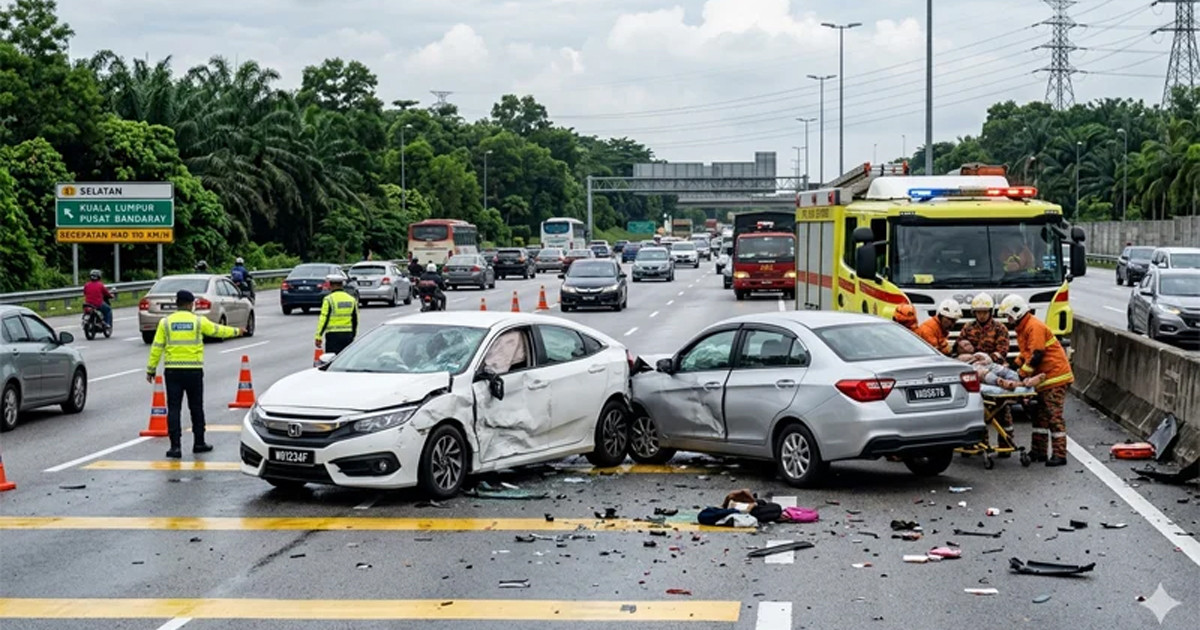 মালয়েশিয়ায় ৪ গাড়ির সংঘর্ষ: বাংলাদেশিসহ দুজন নিহত