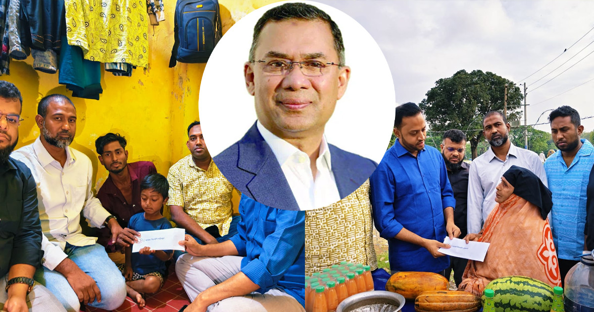 শিশু রাতুল ও পানি বিক্রেতা শাহানুরের পাশে প্রধানমন্ত্রী তারেক রহমান