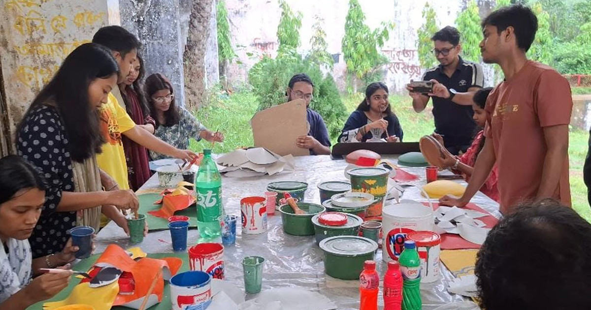 ১৫ বছর পর মূল ক্যাম্পাসে চবির চারুকলার বৈশাখ উদযাপন