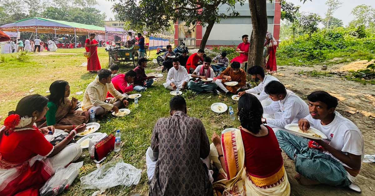 রবীন্দ্র বিশ্ববিদ্যালয়ে বসুন্ধরা শুভসংঘের বর্ণিল আয়োজনে পহেলা বৈশাখ উদযাপন