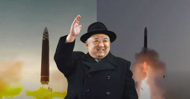 আকাশে টানা ২ ঘণ্টা তাণ্ডব চালায় উ. কোরিয়ার ক্ষেপণাস্ত্র (ভিডিও)