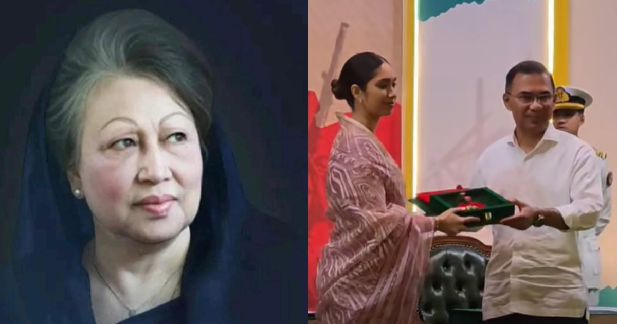 বেগম খালেদা জিয়ার পক্ষে স্বাধীনতা পুরস্কার গ্রহণ করলেন জাইমা রহমান