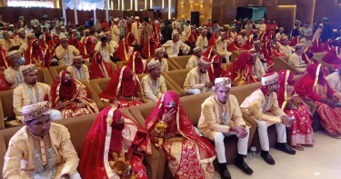 সিলেটে গণবিবাহ, খরচ ছাড়াই স্বপ্নপূরণ ১২৬ জনের