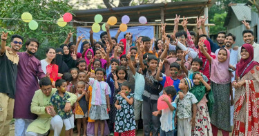 চন্দ্রবিন্দু পাঠশালায় নববর্ষ উদযাপন, ক্ষুদে শিক্ষার্থীদের মুখে হাসির ঝিলিক