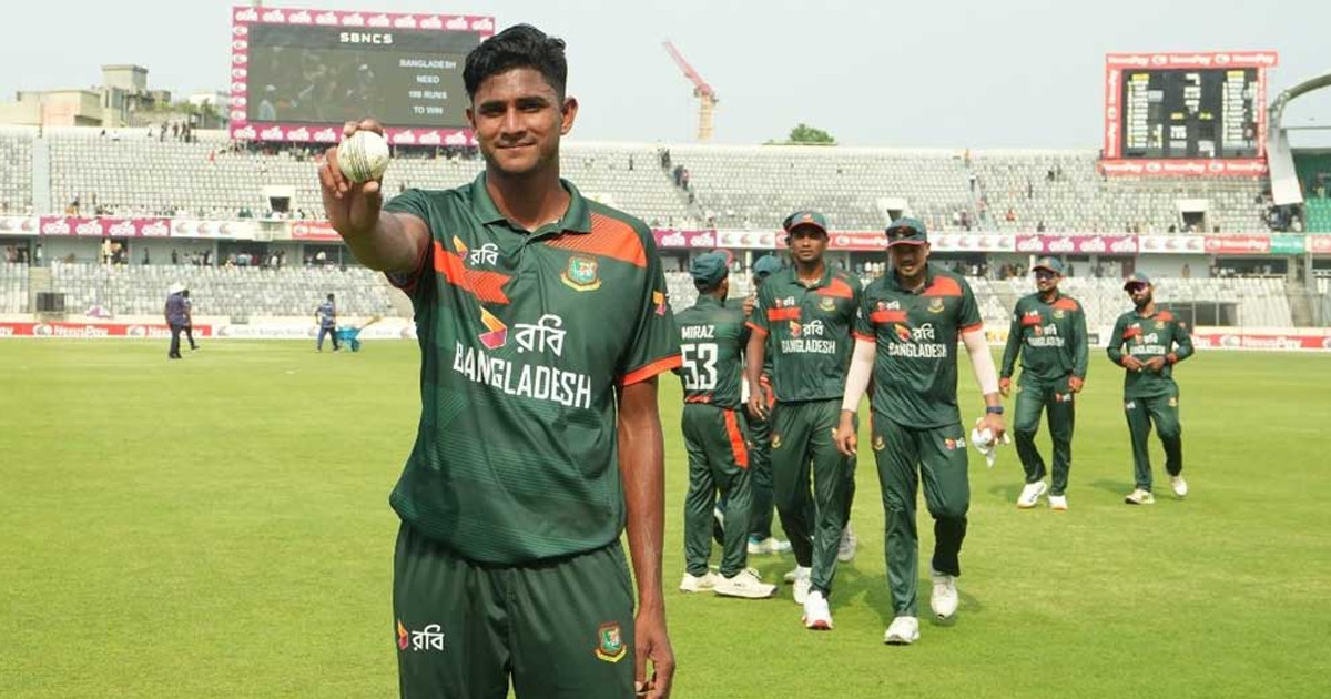 একটি ছাড়া সবই ১৪০ কিমি গতির বল করেছেন নাহিদ রানা