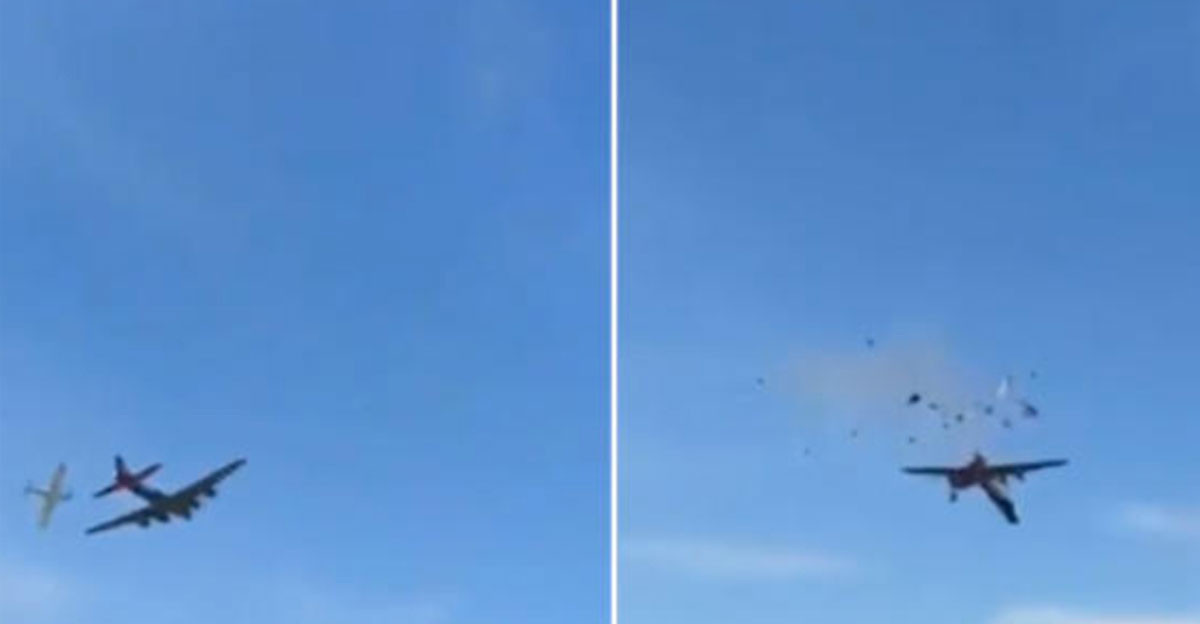 মাঝ আকাশে ২ বিমানের সংঘর্ষ