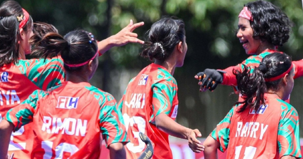 ঐতিহাসিক জয় পেল নারী হকি দল