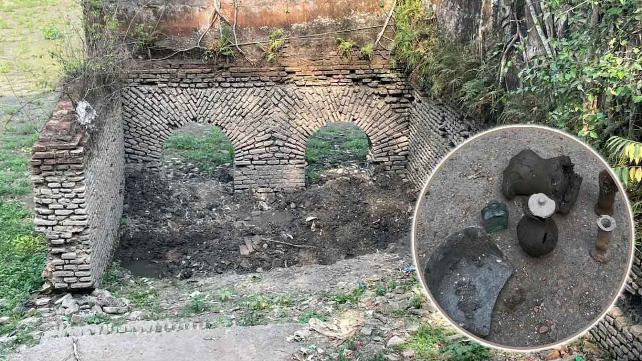 বাইশরশি জমিদার বাড়িতে খুঁড়ে নেওয়া হচ্ছে 'গুপ্তধন'!