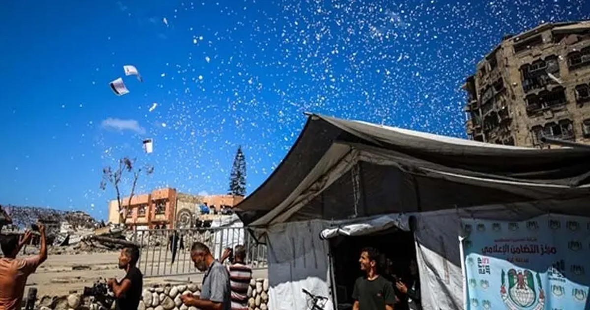 লেবাননের ২১ গ্রামে আকাশ থেকে লিফলেট বিতরণ ইসরায়েলের