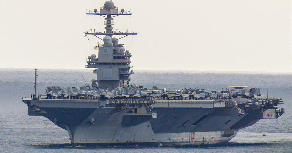 মধ্যপ্রাচ্য থেকে ফিরে যাচ্ছে মার্কিন বিমানবাহী রণতরি ইউএসএস ফোর্ড