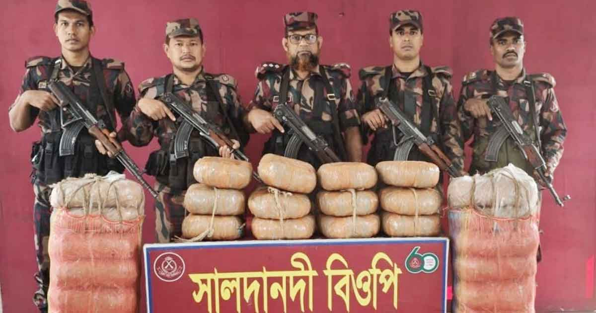 ব্রাহ্মণপাড়ায় ১২০ কেজি ভারতীয় গাঁজা জব্দ