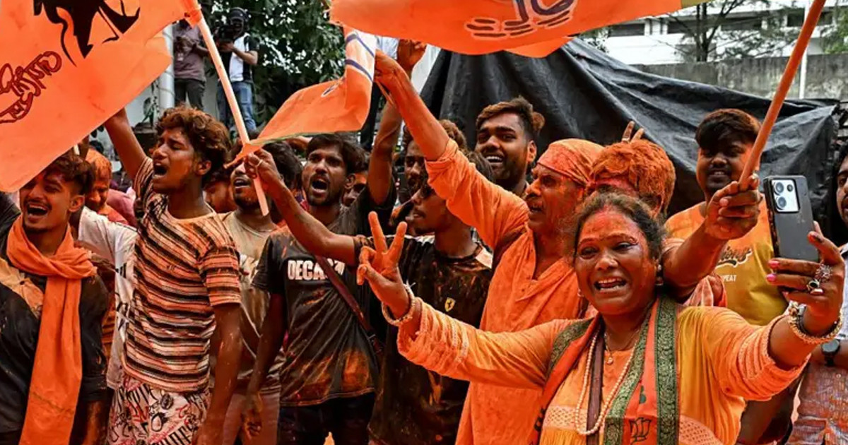 তৃণমূলকে হারিয়ে পশ্চিমবঙ্গে সরকার গঠন করতে যাচ্ছে বিজেপি