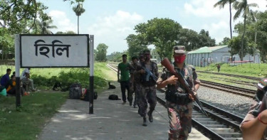 হিলি সীমান্তে সর্বোচ্চ সতর্কতায় বিজিবি