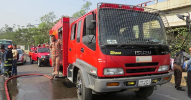 রাজধানীর কদমতলীর সাদ্দাম মার্কেটে আগুন