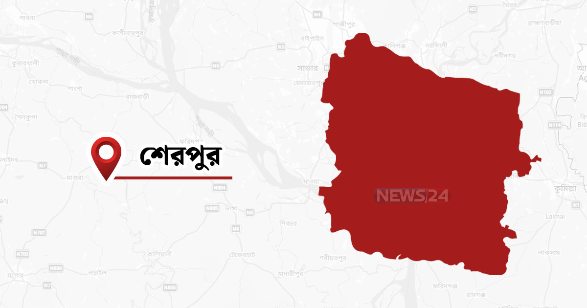 শেরপুরে বাসের ধাক্কায় লরি চালক নিহত, আহত ১