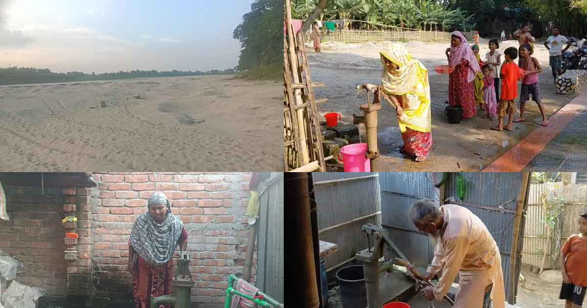 তেঁতুলিয়ায় পানির স্তর নিচে নেমে যাচ্ছে, দেখা দিয়েছে তীব্র পানির সংকট