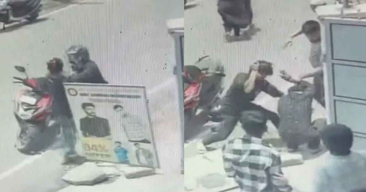 দিনদুপুরে ব্যস্ত সড়কে স্ত্রীর গলা কাটার চেষ্টা, বেধড়ক পিটুনি দিলেন পথচারীরা
