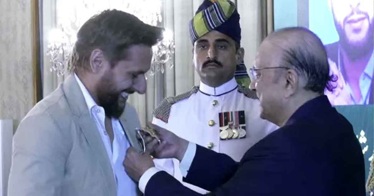 পাকিস্তানের দ্বিতীয় সর্বোচ্চ বেসামরিক সম্মাননা পেলেন শহীদ আফ্রিদি