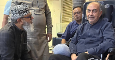 মালয়েশিয়ায় হাসপাতালে মির্জা আব্বাসকে দেখতে গেলেন মাসুদ সাঈদী