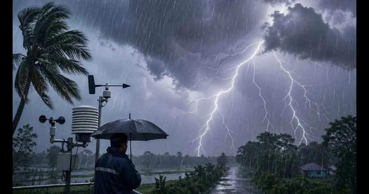 দেশের ৭ অঞ্চলে ৬০ কিমি বেগে ঝড়সহ বজ্রবৃষ্টির আভাস
