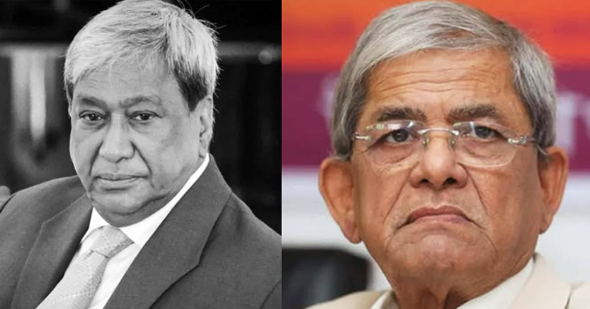 মিজানুর রহমান সিনহার মৃত্যুতে মির্জা ফখরুলের শোক