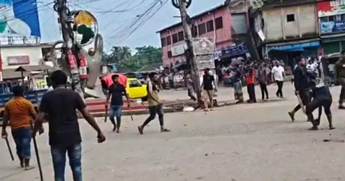 দুই পক্ষের সংঘর্ষে রণক্ষেত্র মৌলভীবাজার