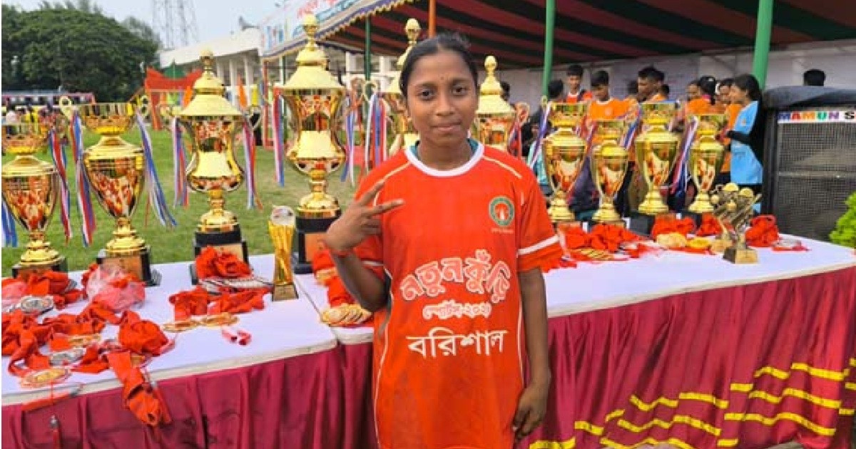 ‘নতুন কুঁড়ি’ ফুটবলে চ্যাম্পিয়ন বরিশাল