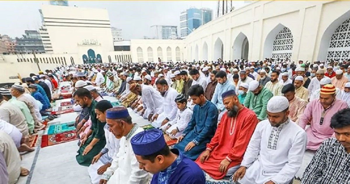 বায়তুল মোকাররমে ঈদের ৫ জামাতের সময় ঘোষণা