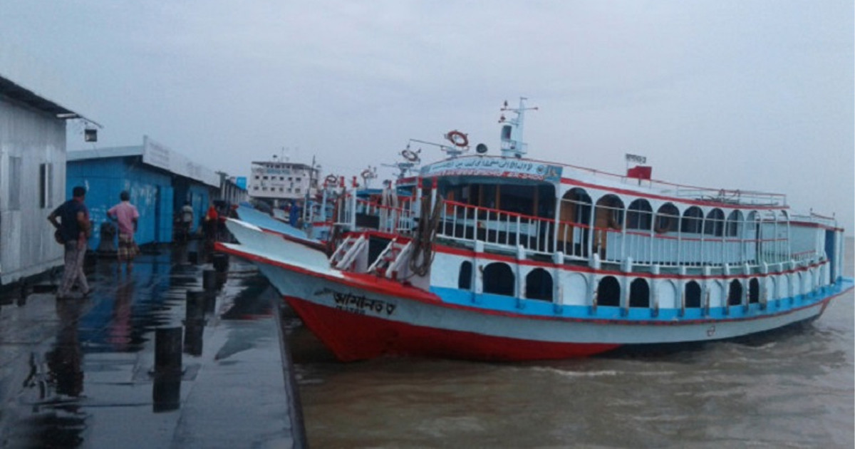 দৌলতদিয়া-পাটুরিয়া নৌরুটে লঞ্চ চলাচল বন্ধ