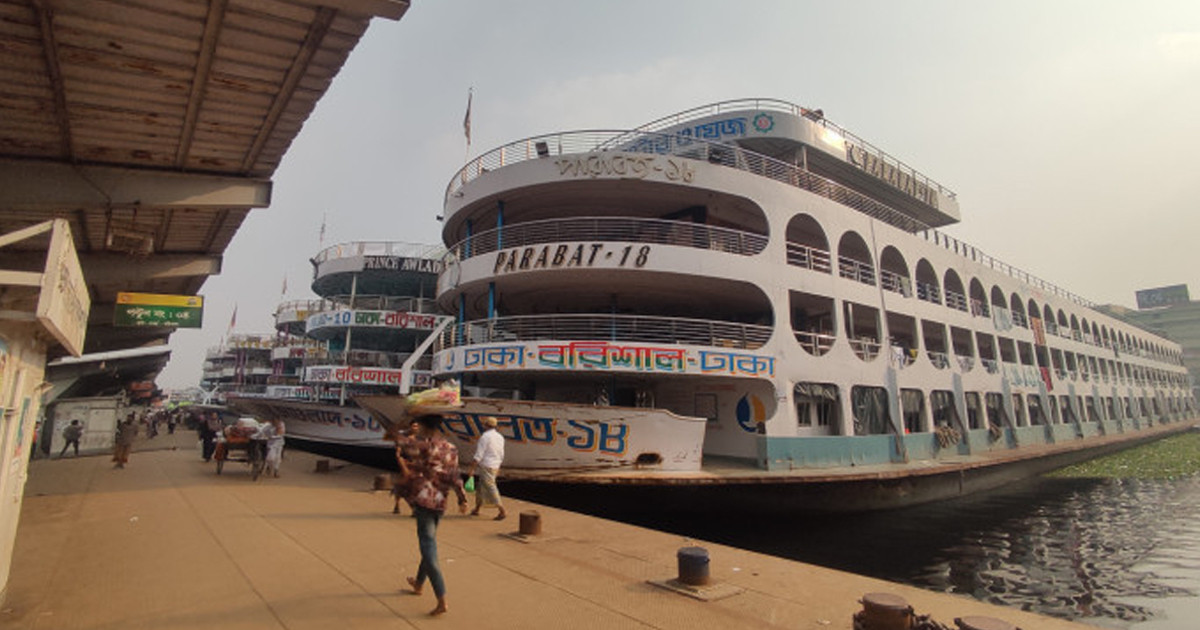 ঈদযাত্রায় সদরঘাটে প্রস্তুত ১৭২ লঞ্চ