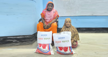 মিরপুরে প্রতিবন্ধী বেলু ও অসহায় শাহানার পাশে বসুন্ধরা শুভসংঘ