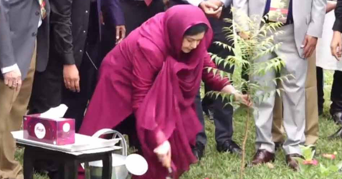 মাসব্যাপী বৃক্ষরোপণ কর্মসূচি উদ্বোধন করলেন ডা. জুবাইদা রহমান