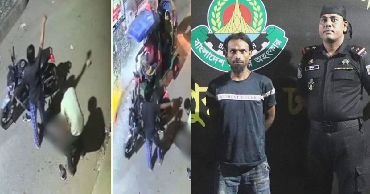 মোটরসাইকেল চালকের মাথায় ইট ছুড়ে ছিনতাইচেষ্টা, গ্রেপ্তার ২