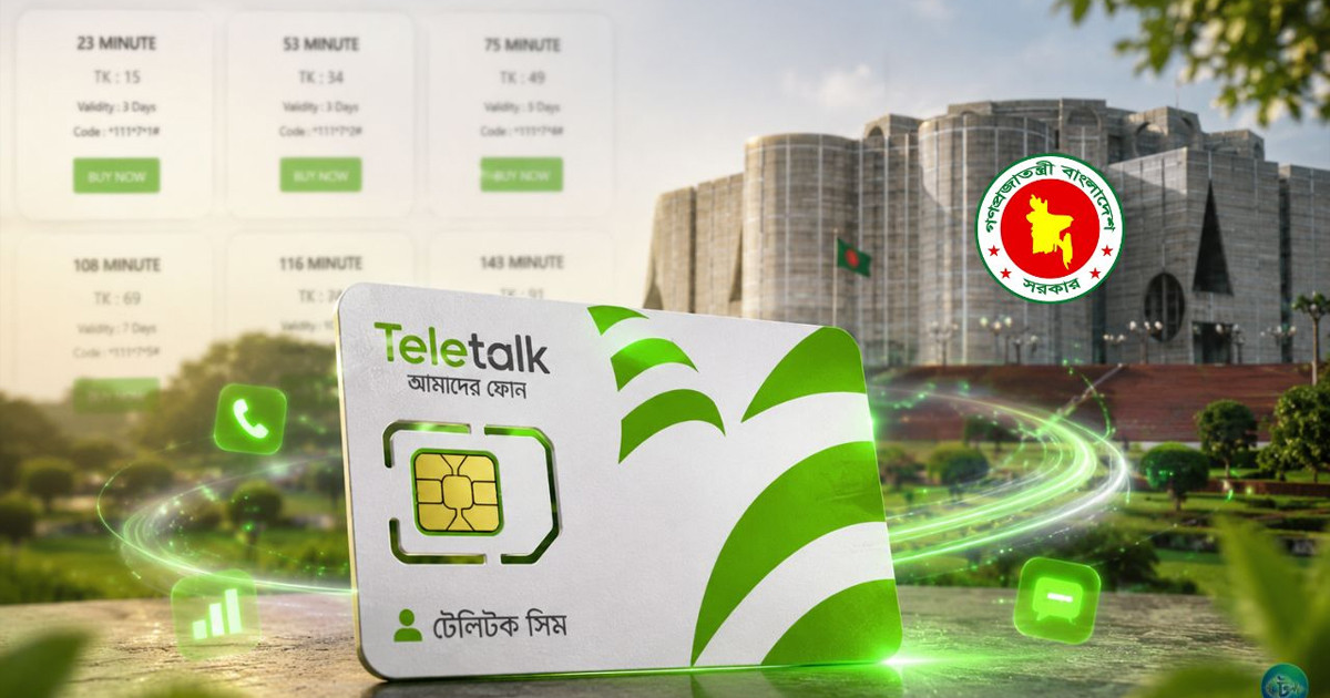 বিশ্বকাপে টেলিটকের বিশেষ অফার, মাসজুড়ে স্বল্প খরচে মিলবে ইন্টারনেট