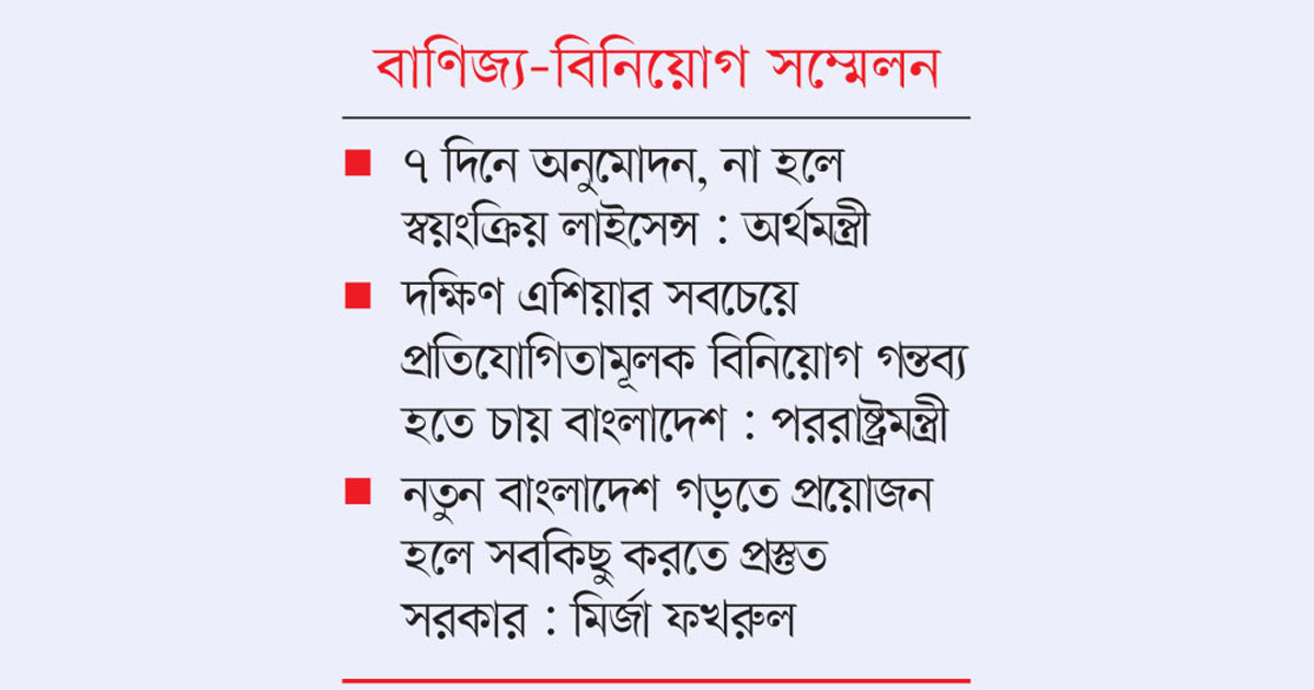 আমলাতান্ত্রিক জটিলতা ভেঙে বিনিয়োগে বড় সংস্কারের ঘোষণা